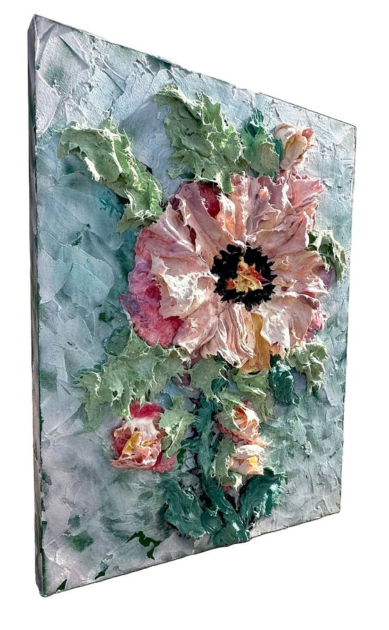 Textured Blossom: 3D Floral
