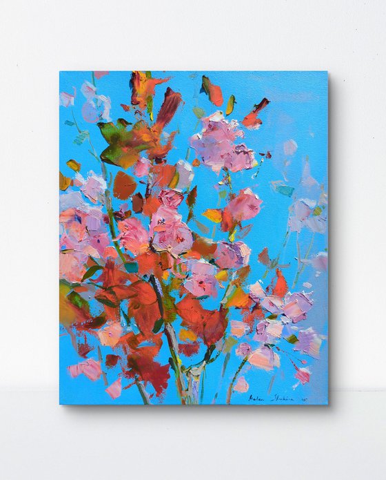 Sakura on blue sky