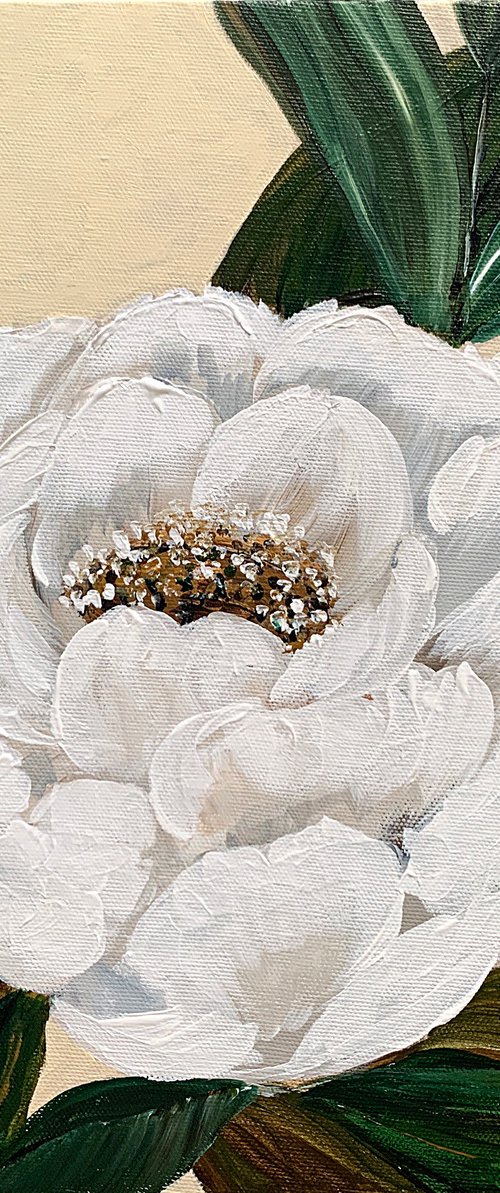 Peony gentle and serene by Marina Skromova