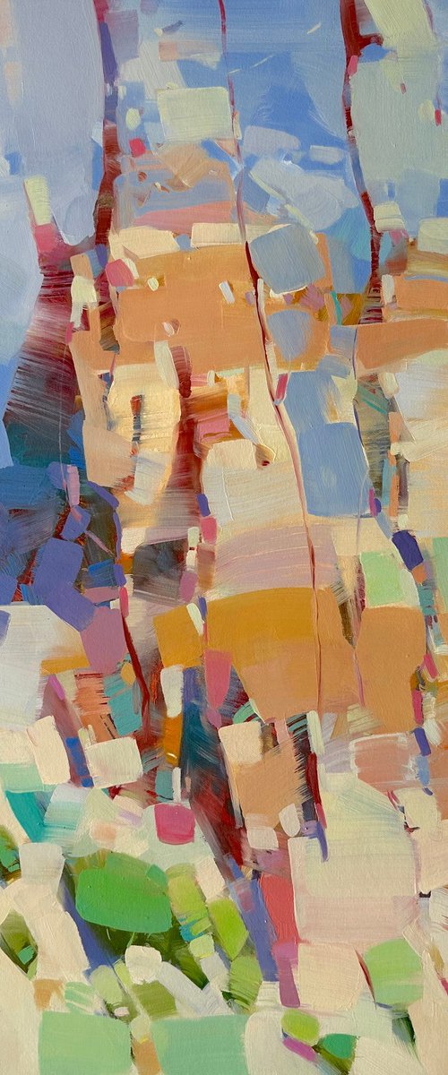 Birches, Original oil painting, Handmade artwork, One of a kind by Vahe Yeremyan