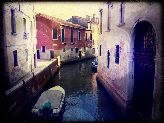 Venice in Italy - 60x80x4cm print on canvas 02461m2 READY to HANG