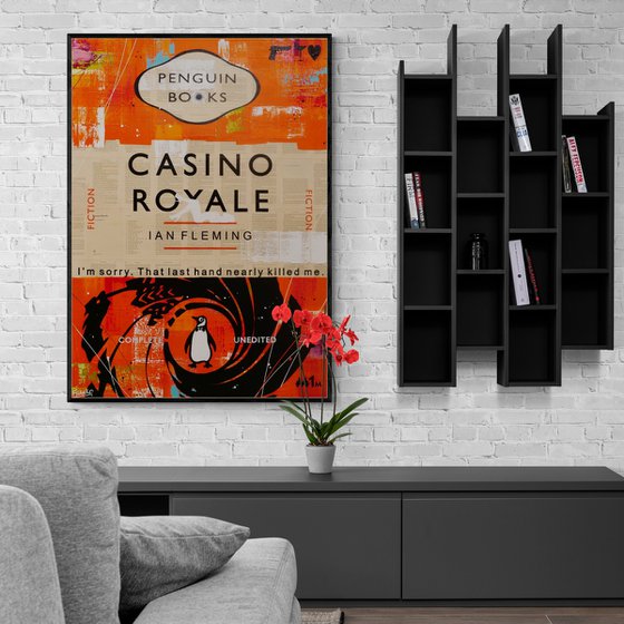 Royale Bond 140cm x 100cm Textured Book Page Urban Pop Art