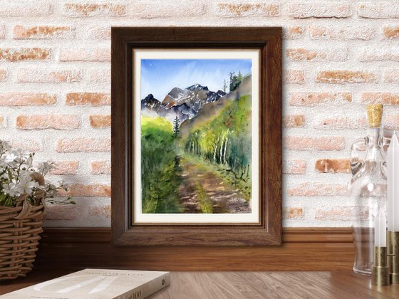 Mountain Path in Morning