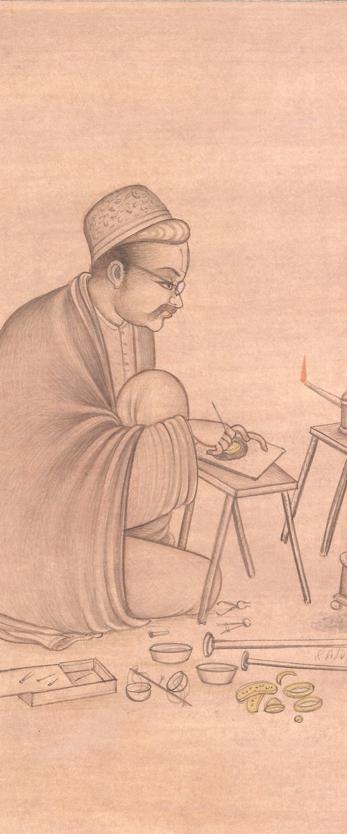 Traditional Goldsmith on Wasli by Mukesh Swami