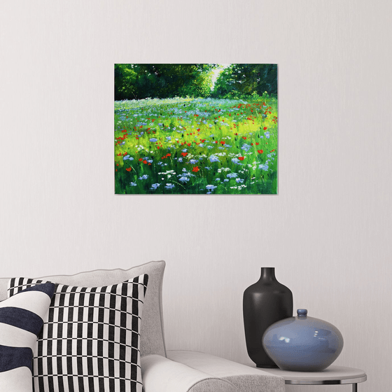 Sunrise and Wildflowers
