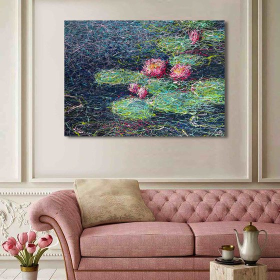 Pink Water lilies