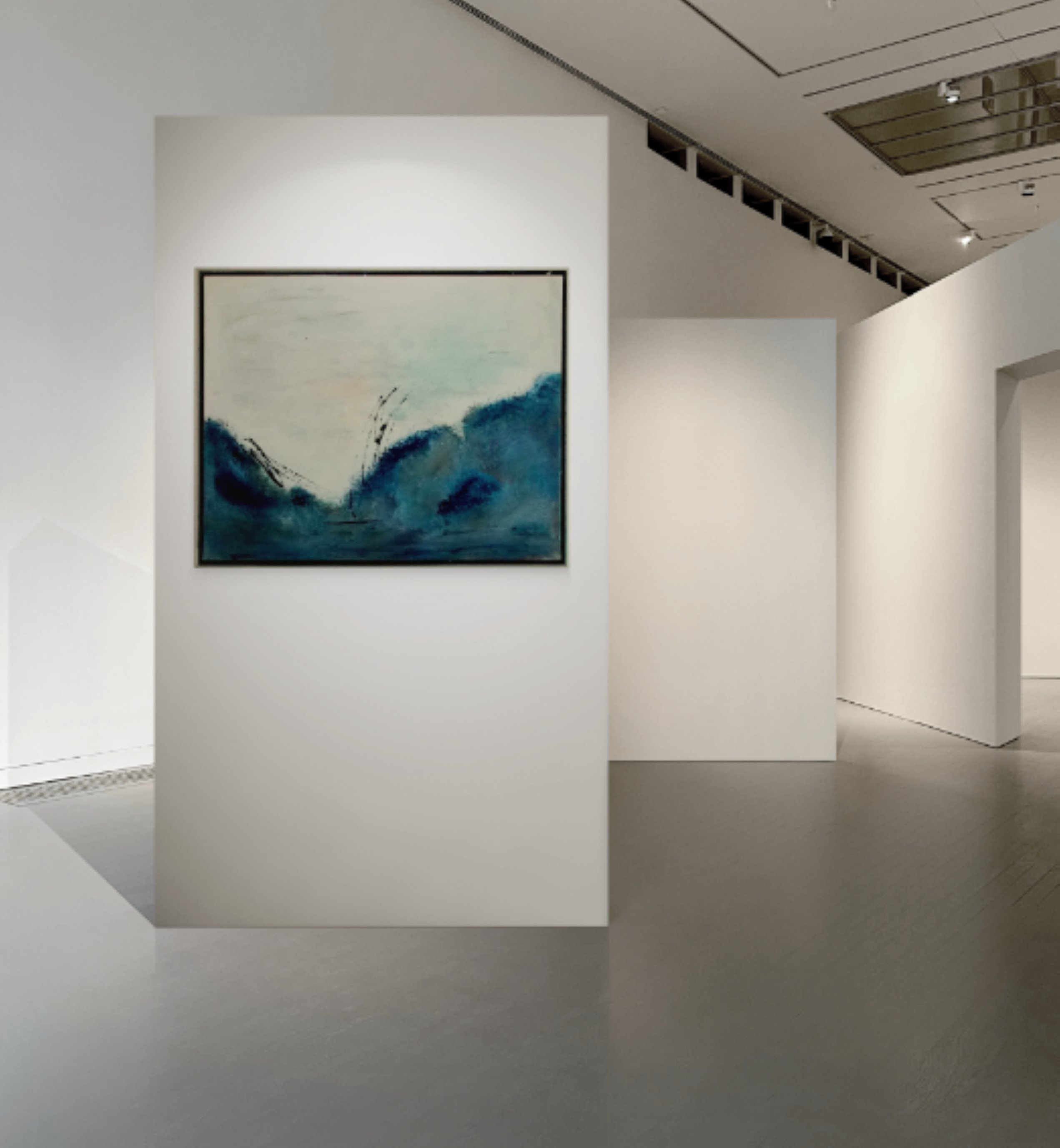 Expressive Abstract Painting By Christa Haack, 41 X 33, Landscape Abstract 5, Original Artwork