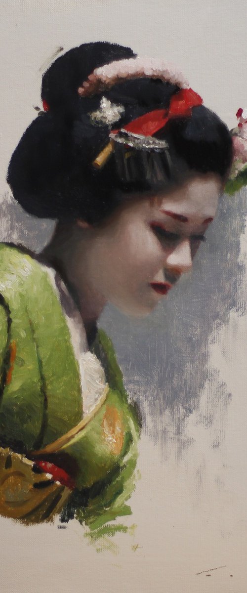 Maiko Satohana - Japanese geisha by Phil Couture