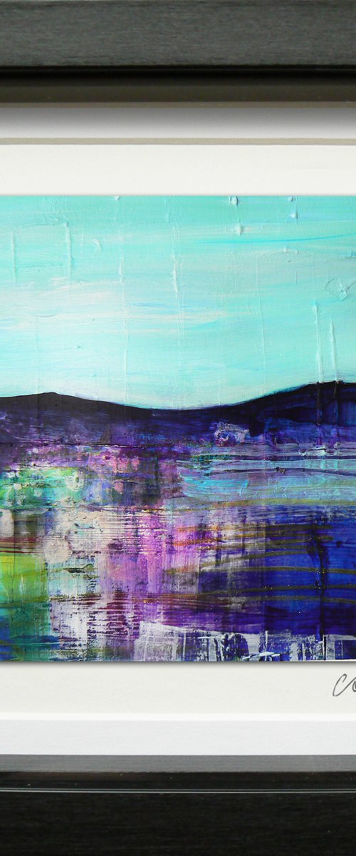 Framed ready to hang original abstract - abstract landscape #14 by Carolynne Coulson