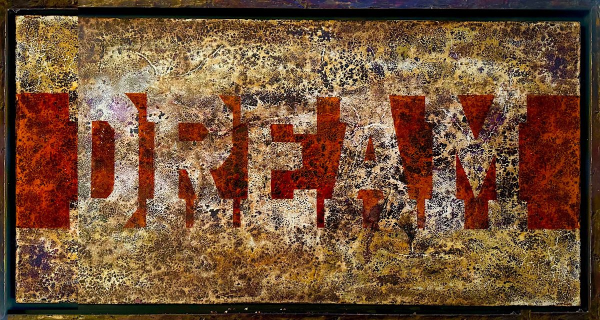 Urban And Pop Abstract Painting By Xavi Castel, 52 X 28", Dream, Original Artwork