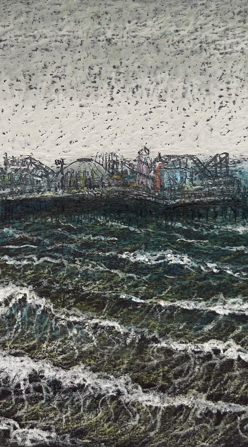 Stormy Seas at Brighton Pier by David Lloyd