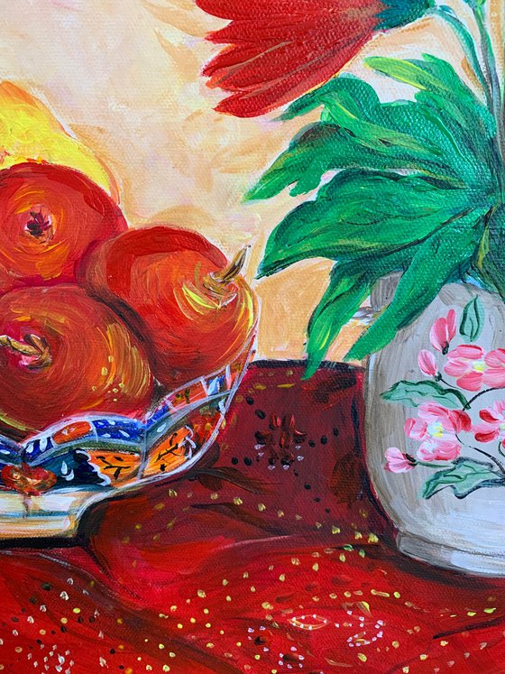 STILL LIFE IN RED