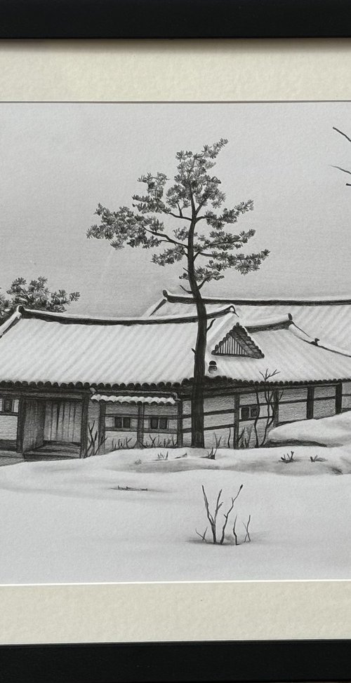 Hanok in the snow by Sun-Hee Jung