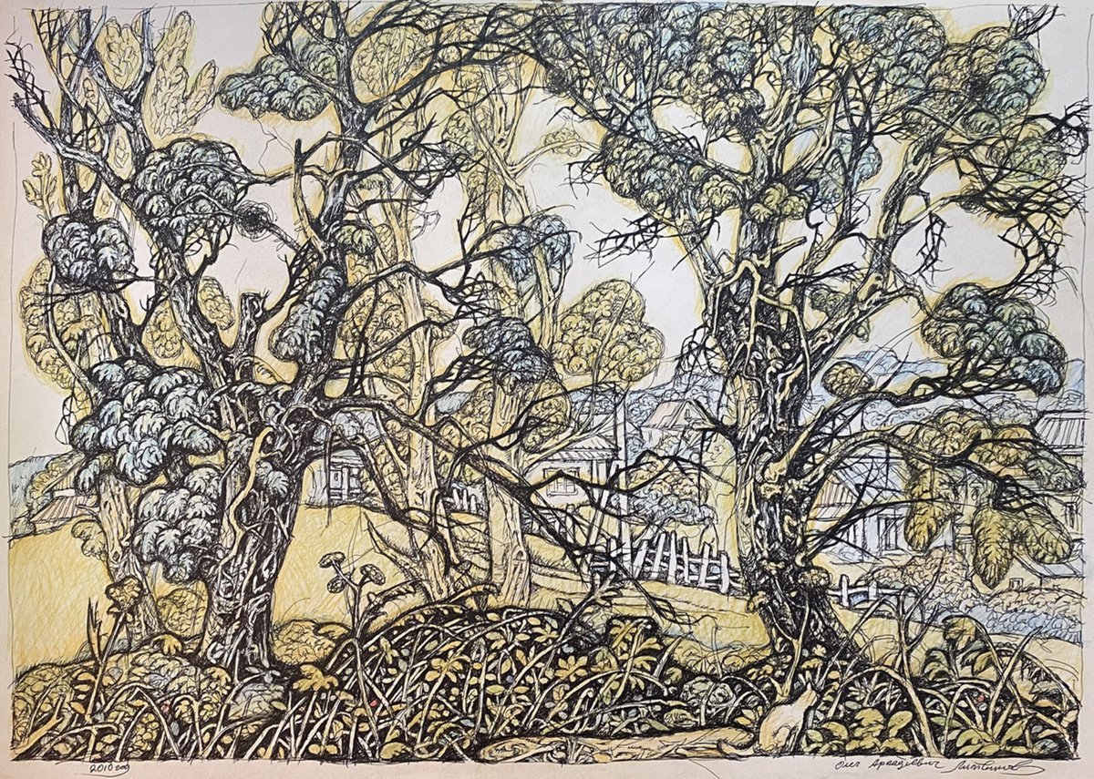 Impressionistic Landscape Painting By Oleg And Alexander Litvinov, 16 X 24", End Of August, Original Artwork