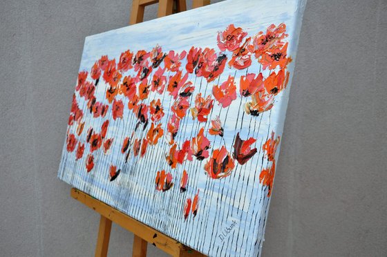 Poppies And Blue Sky