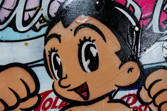 Astro 140cm x 100cm Astro Boy Textured Urban Pop Art