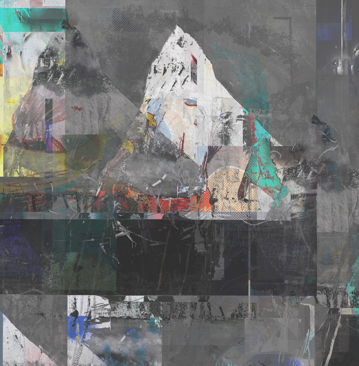 Abstract Limited Edition Print By The Most Active, 17 X 17", Paranoid Love No 2, Original Artwork