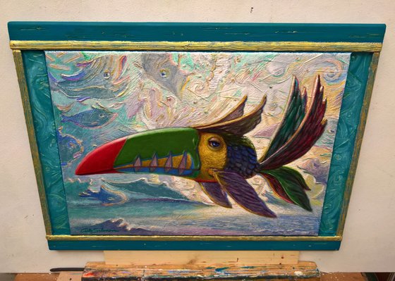 THE TOUCAN FISH - (framed)