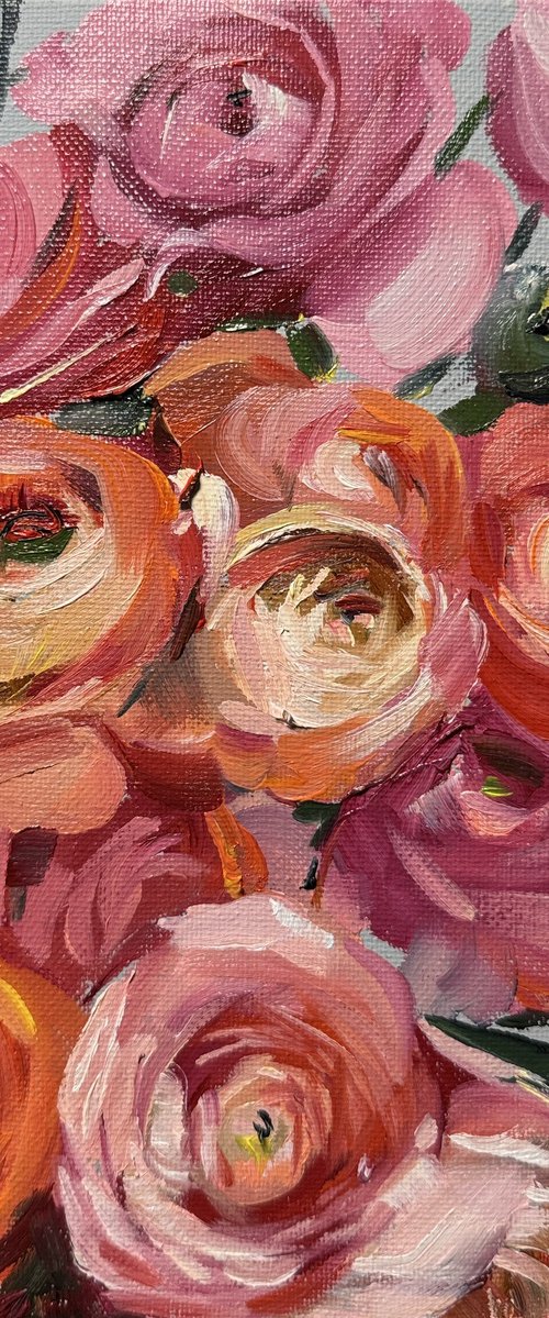 Ranunculus bouquet by Olena Hromova