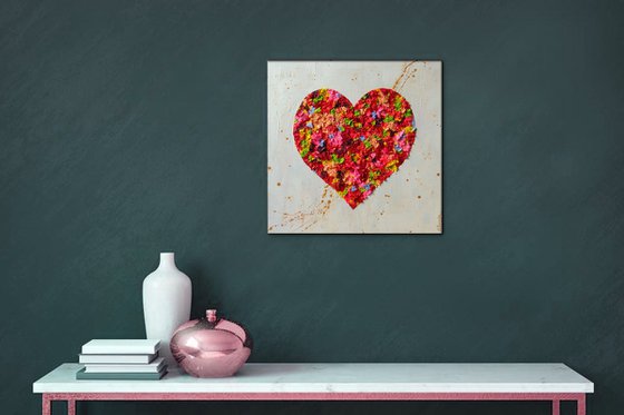 "Heart" Abstract Painting