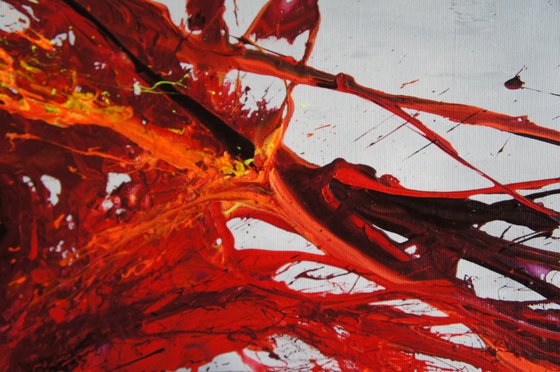 Twisting Fire VI (Spirits Of Skies 150173) - 150 x 100 cm - XXL (60 x 40 inches)