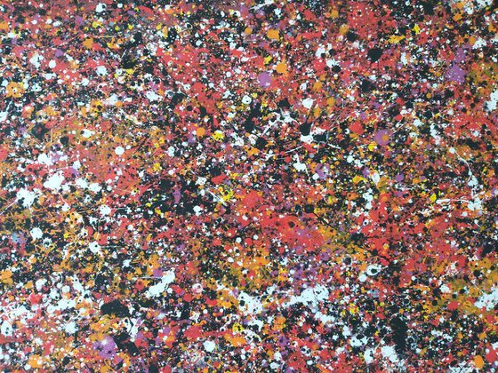 Abstract JACKSON POLLOCK style acrylic by M.Y.