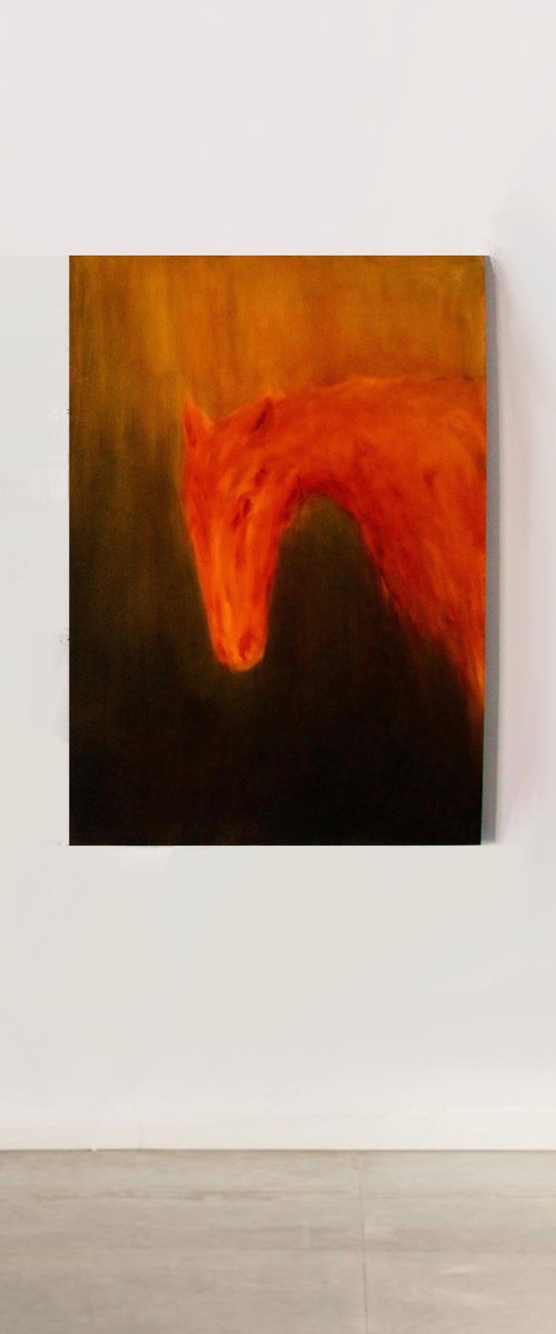 Red horse by Grey Aiden