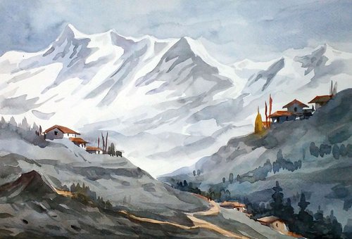 Majestic Himalayan Landscape 2 by Samiran Sarkar