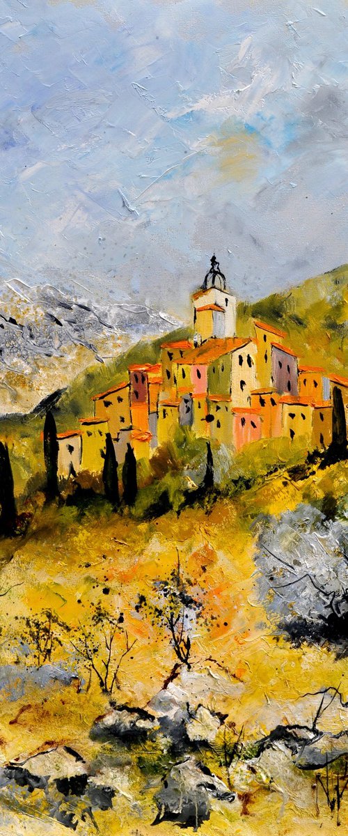 Village in Provence 7823 by Pol Henry Ledent