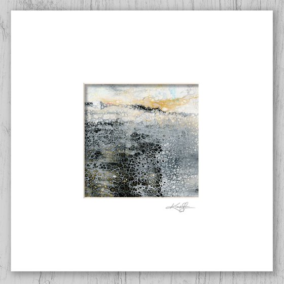 Abstract Secrets Collection 8 - 4 Abstract Paintings in mats by Kathy Morton Stanion