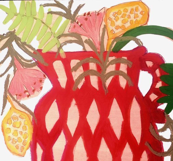 Spanish Red Vase