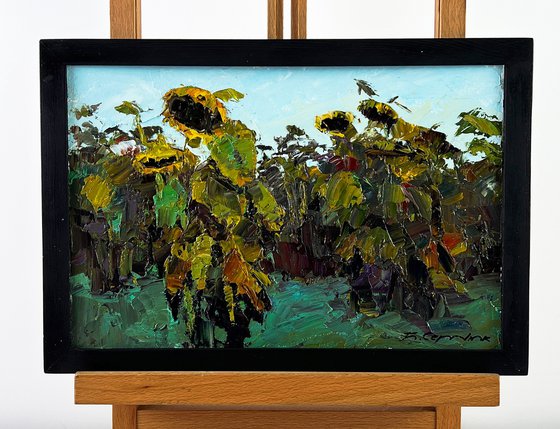 Sunflowers Bowed Down