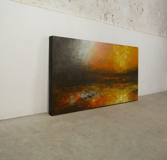 Devoted Shore  (Large Seascape, 120x60cm)