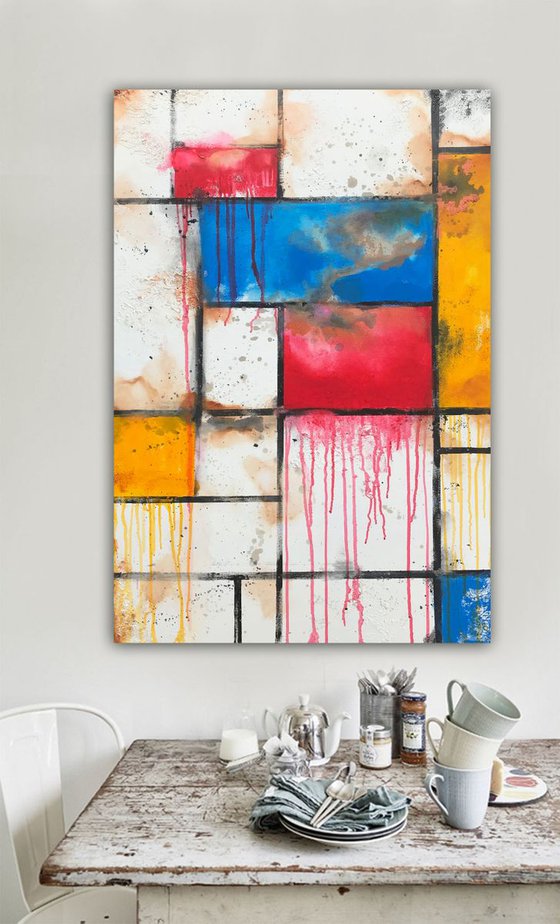 wink to mondriaan II (120 x 80 cm) Dee Brown