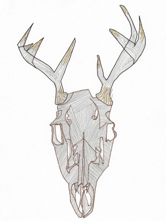 Deer With Gold Antlers
