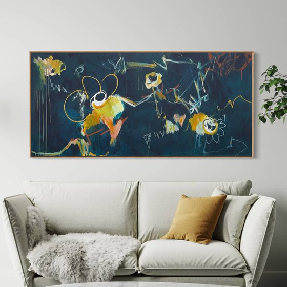 Chalkboard Daisies