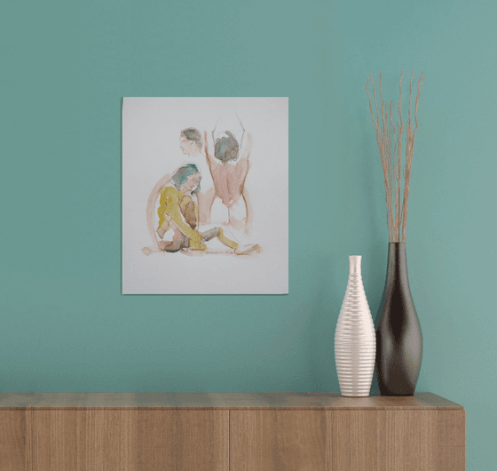 female nude 3 poses