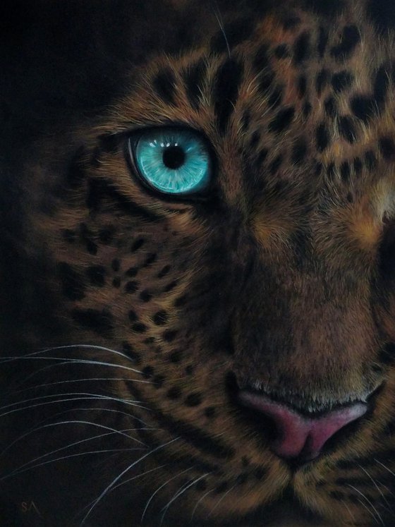 I Remember (Original Leopard Painting)