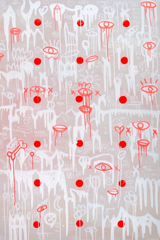 Words Are Noise - Graffiti Abstract