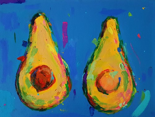 Avocado Halves by Dawn Underwood