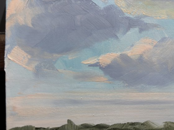 Clouds over the field