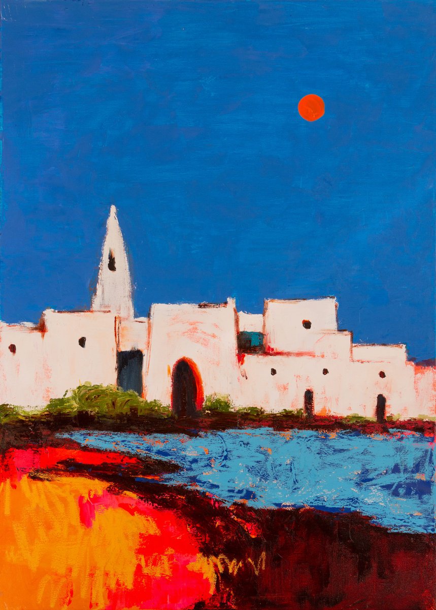 Impressionistic Landscape Oil Painting By Bohdan Katolyk, 20 X 28, White City, Original Artwork