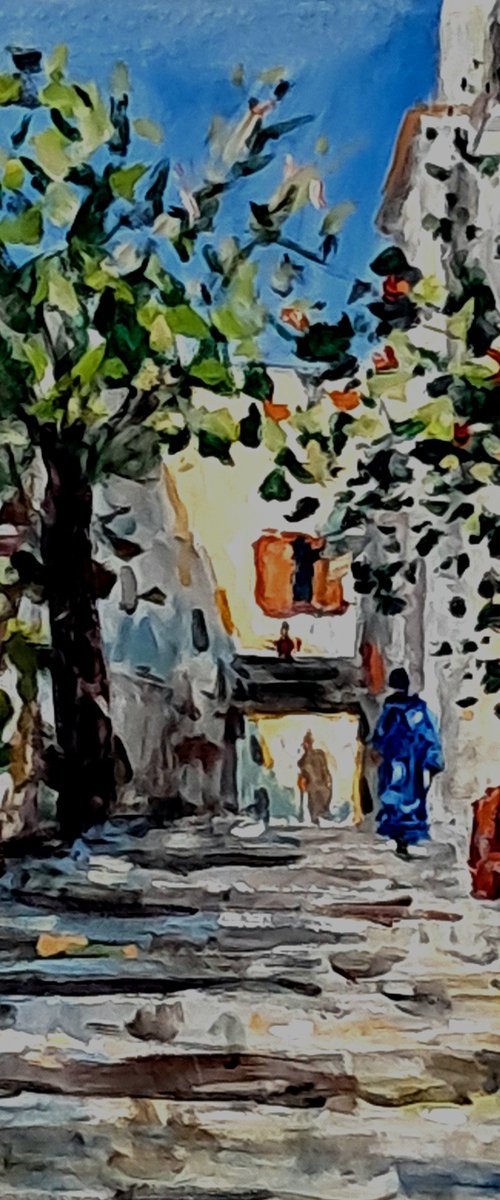 Medina stairs by Dimitris Voyiazoglou