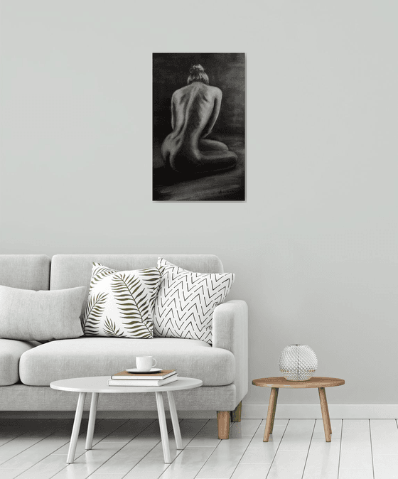 Naked woman back Nude