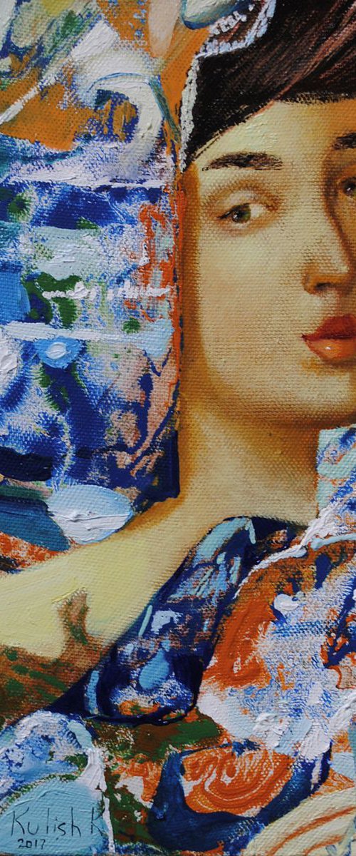 Abstract oil painting by Kate Kulish