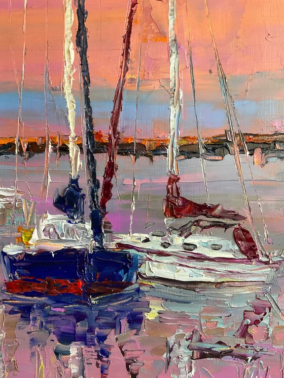 Evening boats