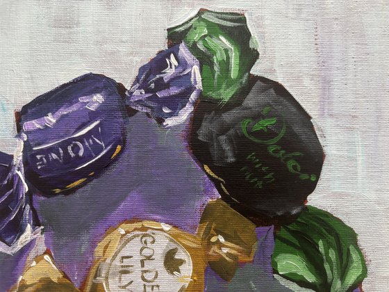 Wrapped Moments: Candy Still Life