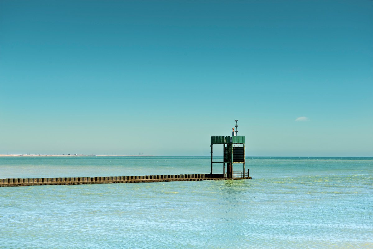 Photorealistic Landscape Photograph By Adam Regan, 36 X 24, The Entrance To Rye Harbour, Original Artwork