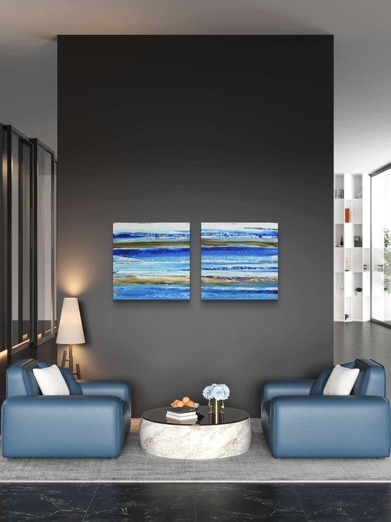 Aqua 11 (Diptych)