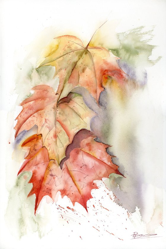 Leaves - Original Watercolor